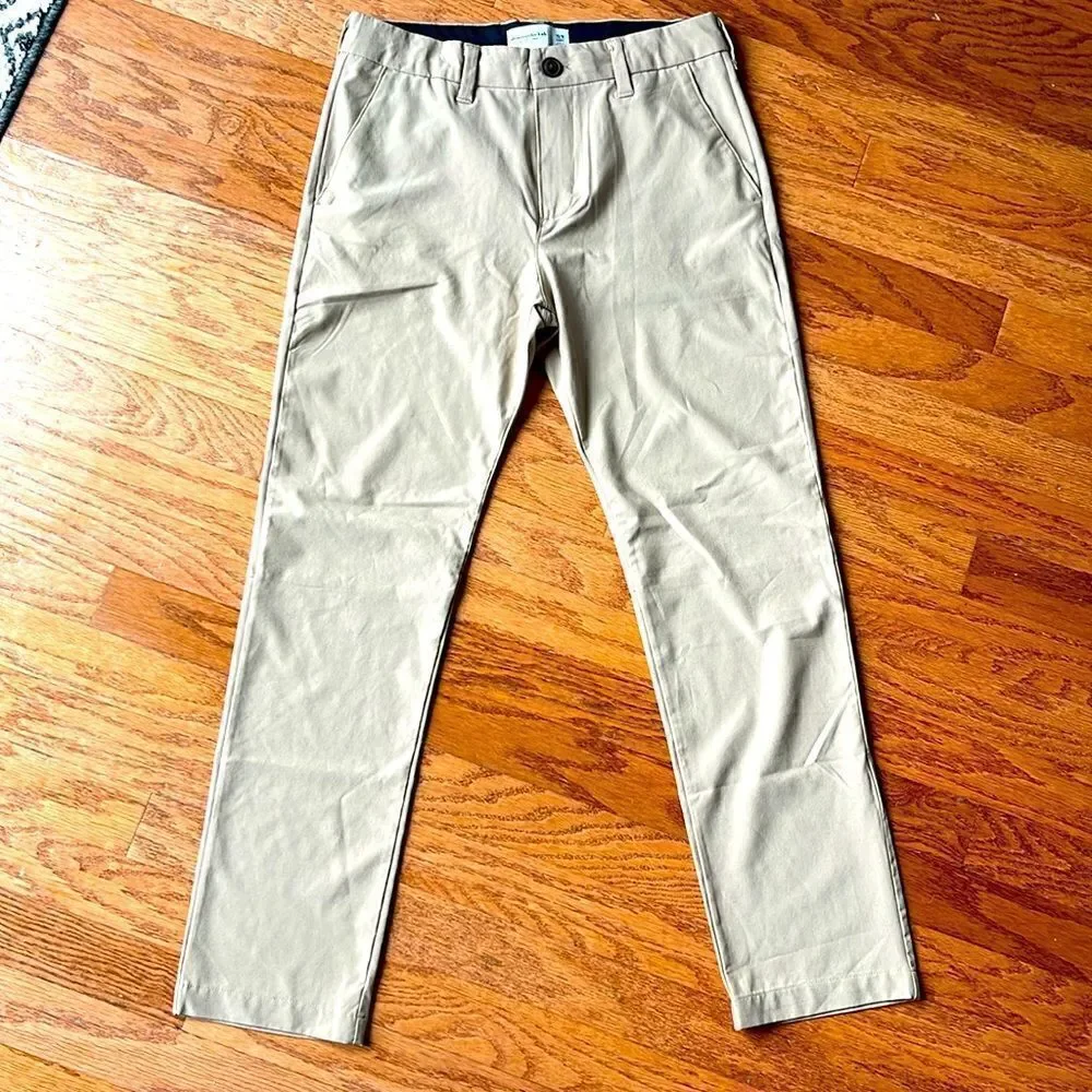 NWT Abercrombie kids All Day Chino, tan, Youth 15/16 short